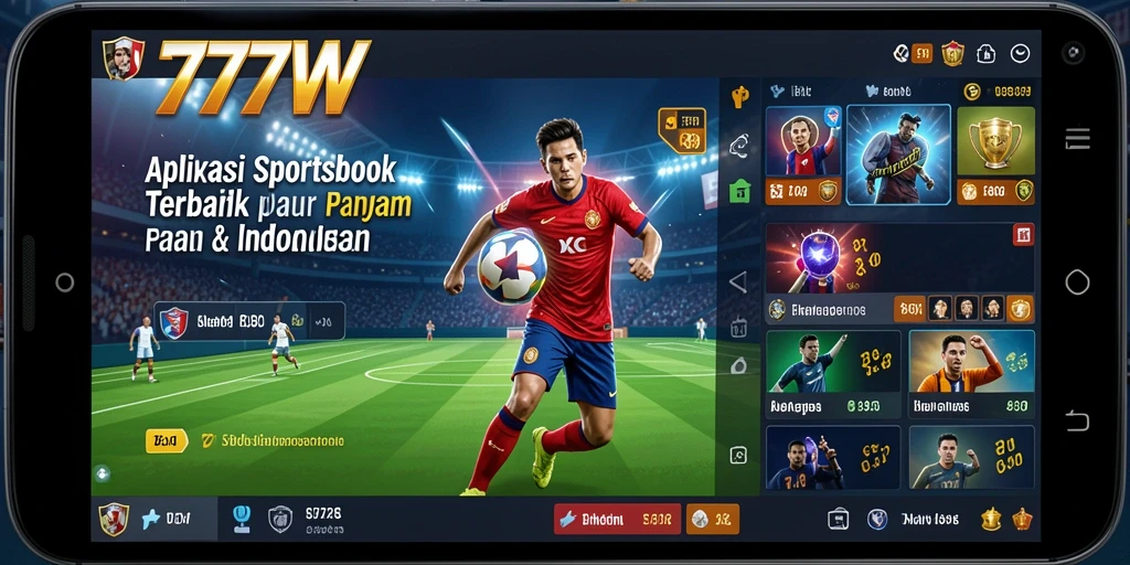 Tampilan gameplay menarik dari aplikasi Sportsbook 7777W.
