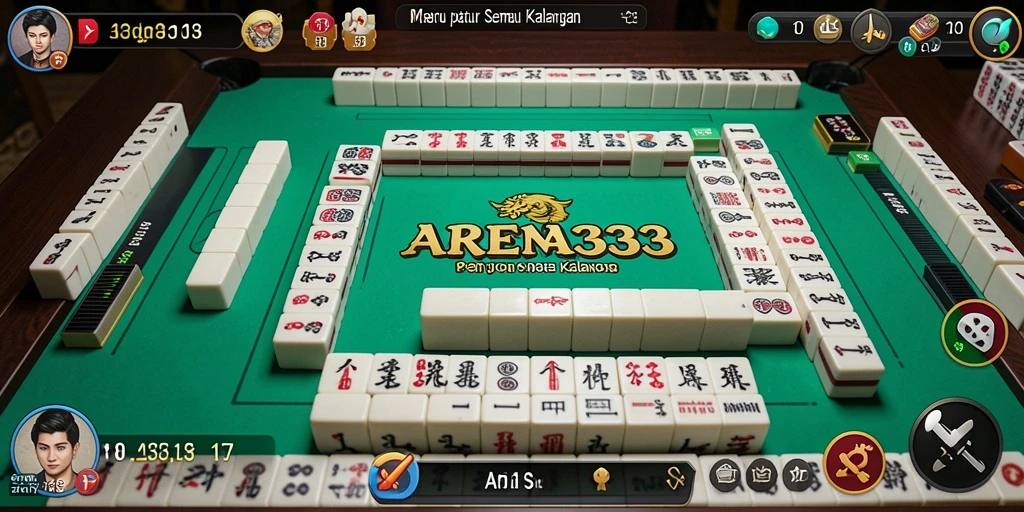 Tangkapan layar utama ARENA333 menampilkan gameplay Mahjong yang menarik.