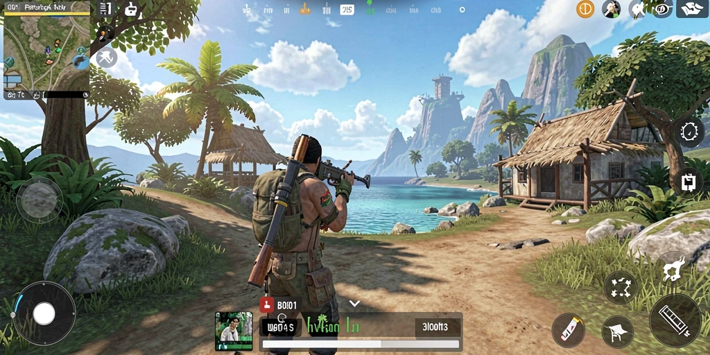 Tampilan menarik dari gameplay <strong>BOS01</strong> yang menunjukkan eksplorasi dunia terbuka.