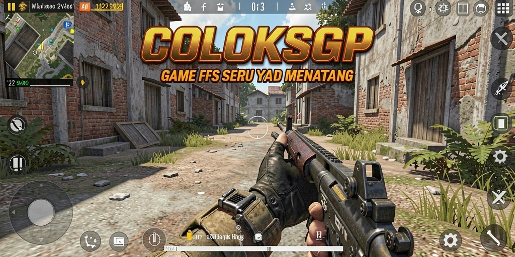 Tampilan gameplay menarik dari COLOKSGP dalam pertempuran FPS.