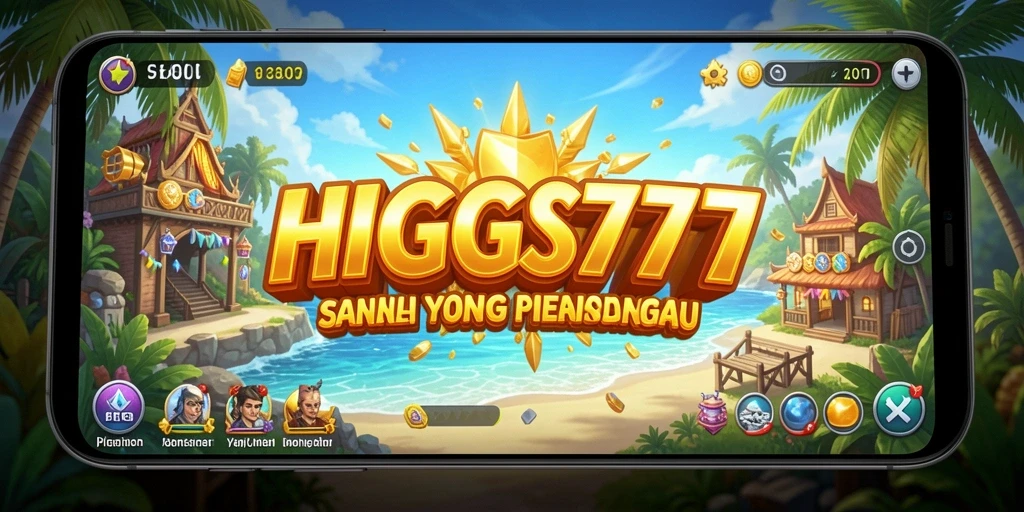 Tampilan gameplay seru dalam HIGGS777, penuh warna dan menarik.