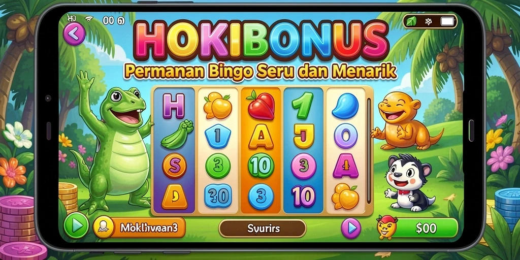Tampilan menarik saat bermain Bingo di HOKIBONUS.