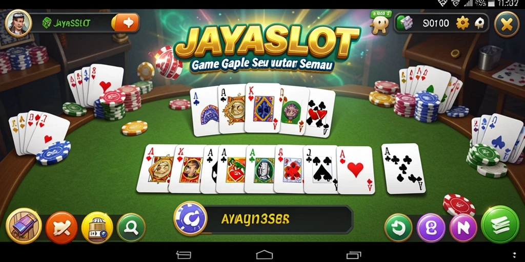 Tampilan gameplay JAYASLOT yang memukau saat bermain Gaple.