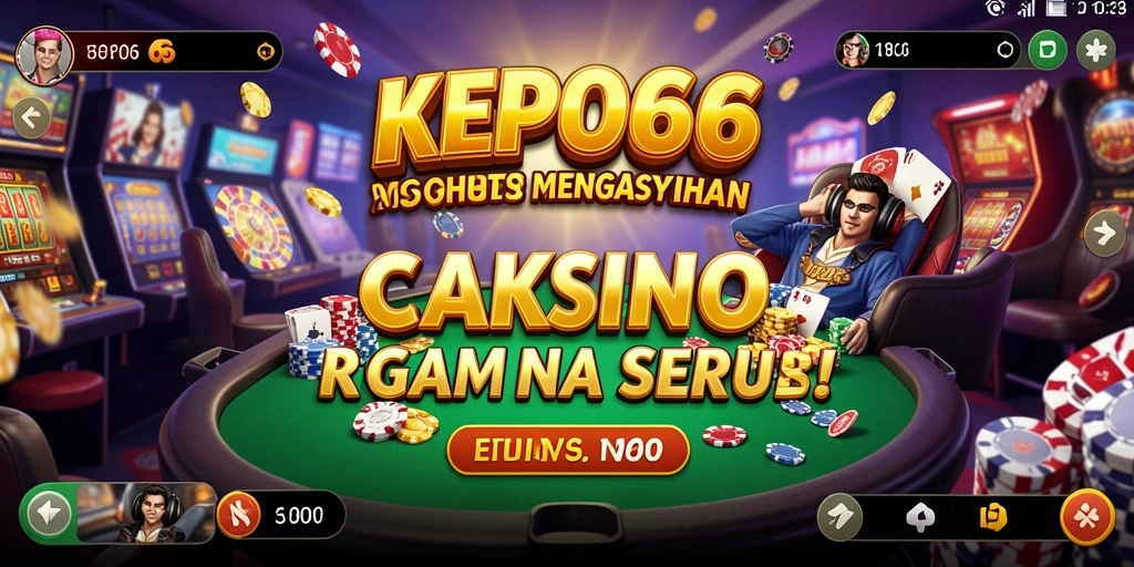 Tampilan gameplay menarik dari KEPO66 yang menampilkan suasana kasino.