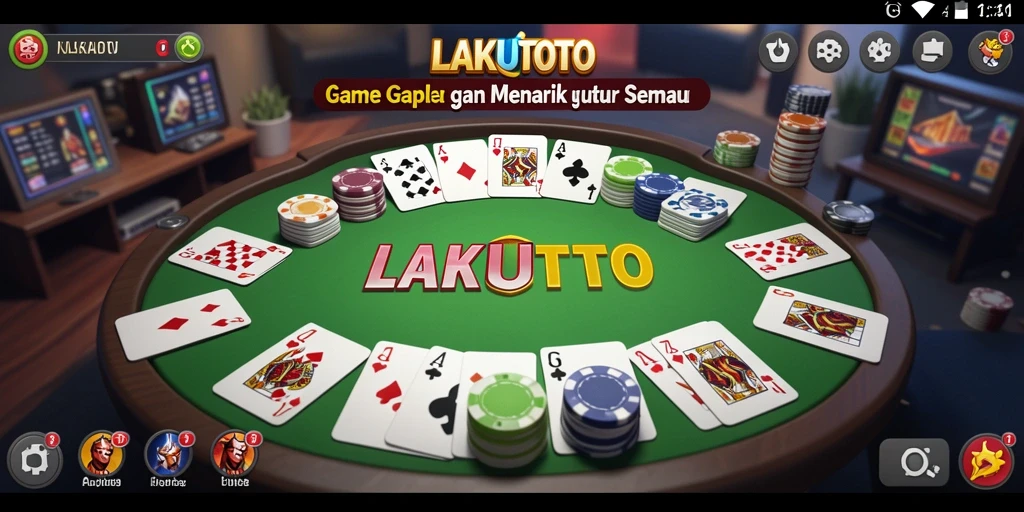 Tampilan gameplay seru dan interaktif dari LAKUTOTO.