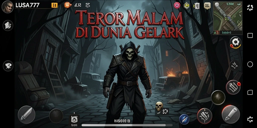 Gameplay menyeramkan LUSA777 di dalam kegelapan malam.