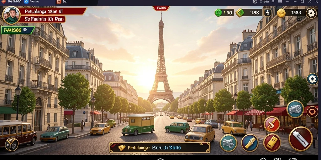 Gameplay PARIS88 memukau dengan eksplorasi menakjubkan di kota Paris.