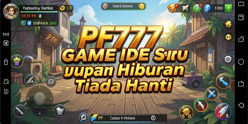 Screenshot utama PF777 menunjukkan pengalaman gameplay Idle yang menarik.
