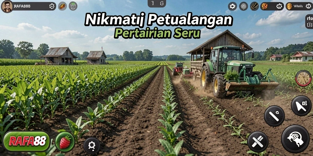 Screenshot RAFA88 menampilkan gameplay pertanian yang menarik.