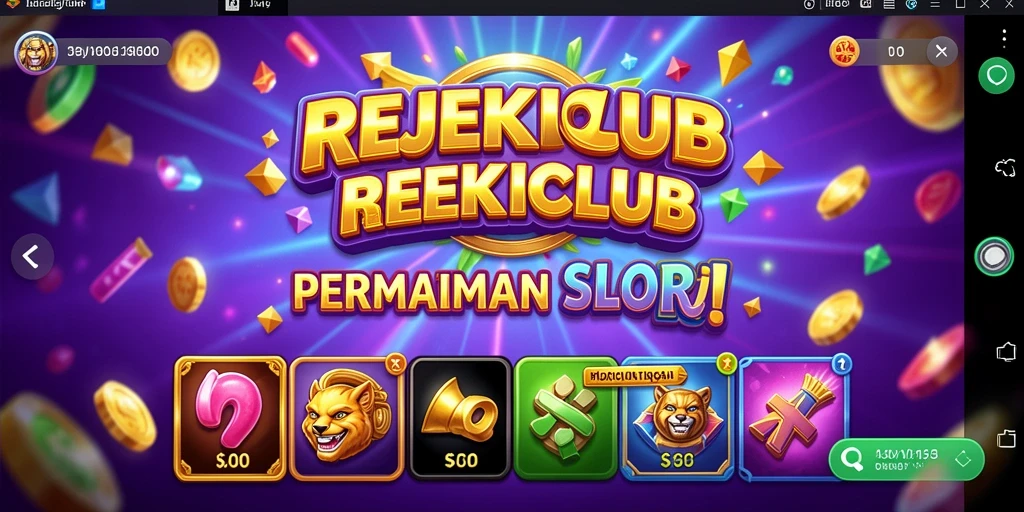Tampilan menarik dari permainan Slot di REJEKICLUB.