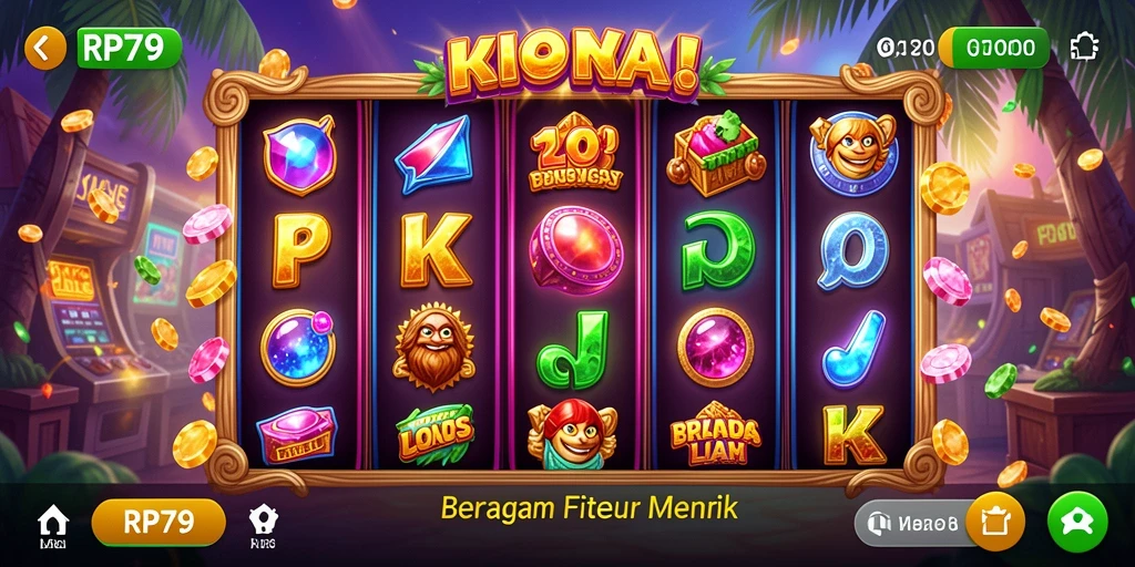 Tampilan menarik dalam gameplay Slot RP79 yang penuh warna.