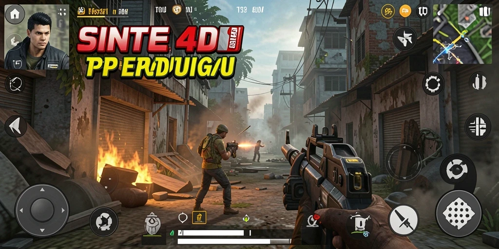 Tampilan menarik dari gameplay SINTE4D yang penuh aksi.