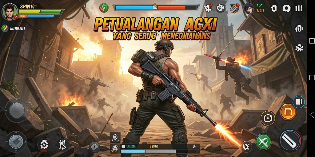 Tampilkan aksi seru dalam gameplay SPIN101 yang menantang.