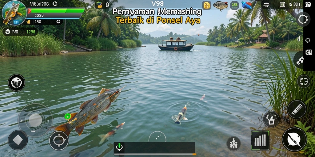 Tangkapan ikan yang menakjubkan dalam permainan V98.
