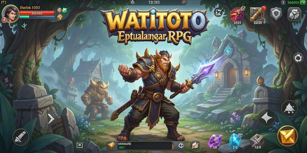 Tampilan gameplay RPG WATITOTO yang menarik dan interaktif.