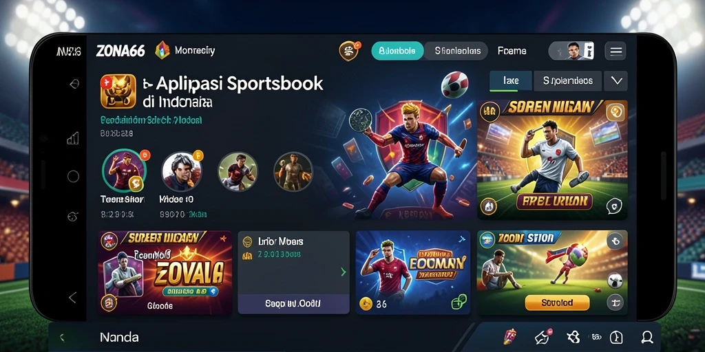 Tampilan menarik dari gameplay Sportsbook ZONA66.